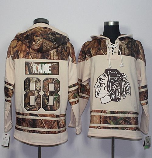 Blackhawks #88 Patrick Kane Cream/Camo Stitched NHL Jersey - Click Image to Close